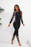 Woman Swimsuit One Piece Surfing Clothes Sport Style Long Sleeve Jumpsuit Diving Suit Women's Swimwear Female Swimming Bodysuit