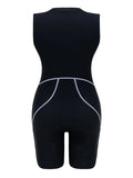 2026 Zipper Sleeveless Swimsuit Women One Piece Slim Swimwear Female Rush Guard Bathing Swimming Swim Surfing Suit Beachwear XXL
