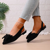 Summer Butterfly-knot Closed Toe Women's Sandals 2026 New Fashion Plus Size Slip-on Best Seller Light Comfortable Flat Sandals