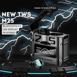 TWS M25 Wireless Headphones Earphones Bluetooth Touch Control Noise Reduction Stereo Waterproof Earbuds Headsets With Microphone