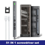 51 in 1 Mini Electric Screwdriver Set Precision Rechargeable Wireless Cordless Kit Magnetic Power Tool Bit for Xiaomi Phone Pen