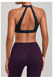 Sports Bra Gathered Neck Hanging Style Backless Tight Yoga Bra Women's Top Fitness Outdoorsports Pilates Training Gym Workout