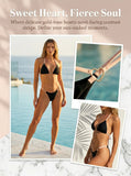 Heart-shaped Halter Micro Thong Bikini Female Swimsuit Women Swimwear Two-pieces Bikini Set Brazilian Bather Bathing Suit Swim