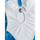 S - XL Cut Out Halter Metal Ring Women Swimwear One Piece Swimsuit Female High Cut Leg Monokini Bather Bathing Suit Swim K7062