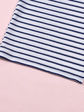 Summer slim temperament hot girl striped halterneck backless skirt suit vest casual suit