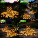 Sunflower Solar Projector Lantern Outdoor Hanging Solar Fairy Lamp Garden Decor Sunflower Solar Light forYard Lawn Holiday Party