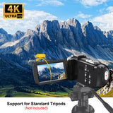18X 42MP Digital Video Camera 3" Flip Screen 4K UHD Camcorder Wifi Webcam For Youtube Livestreaming Wide Angle Lens Vlog Camera