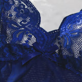Transparent Lace Nightgown Sexy Sleepwear Female Exquisite Homewear V-neck Bra Thong Set Sleeveless Nightdress Hot Tulle Dress