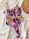 Wrinkled Bra Cup Swimsuits 2025 Female Swimwear One Piece Swimsuit Women Monokini High Cut Bathing Suit Swim Beach Wear Bodysuit