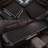 Kcimo 3Pcs Cotton and linen Car Seat Cover Set Universal Car Seat Cover Cushion Car Seat Protector Interior Car Accessories