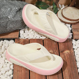 2025 Women Indoor Beach Flip Flops Summer Platform Shoes Soft EVA Girls Home Street Slippers Thick Sole Female Fashion Sandals