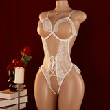 Porn Women Sexy Open Bra Strap Lingerie Lace Night Dress Underwear Black Erotic Babydoll Sleepwear Backless Nightwear Chemises