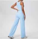 2PCS Yoga Set Women Tracksuit Nude Feeling Workout Sets Gym Clothes Push Up Fitness Running Sportswear Sport Straight tank suit