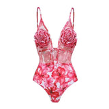 3D Flower One Piece Swimsuit and Skirt 2025 Sexy Swimwear Women Push Up Bodysuit Monokini Swim Suit Bathing Suit Beachwear