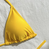 With Long Sleeve Cover Up Halter Bikini Women Swimwear Female Swimsuit Three-pieces Bikini set Bather Bathing Suit Swim V5123