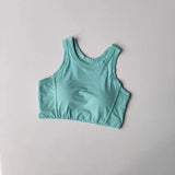 Women's sports bra vest yoga suit, shock resistant running, fitness training, quick drying one-piece vest