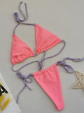 2025 Polka Dot Mini Micro String Bikini Women Swimsuit Female Bikinis Brazilian Swimwear Two Pieces Bikini Set Bathing Suit Swim
