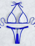 XS - L Rhinestone Extreme Mini Micro Thong Bikini Women Swimwear Female Swimsuit Two-pieces Bikini Set Bather Bathing Suit V3384