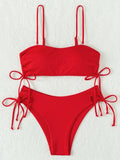 Sexy Bandeau Bikinis 2025 Women Brazilian Swimwear Female Swimsuit Two Pieces Bikini Set Bather Bathing Suits Girls Beach Wear