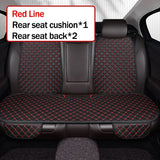 Kcimo Pu Leather Car Seat Cover Seat Back Soft Cushion Universal Front and Rear Car Seat Cushion Chair Carpet Pad Four Seasons