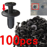 Car Bumper Fender 8mm Hole 1000/500/50Pcs Plastic Rivets Fastener Screw Door Trim Panel Retainer Fastener Clips Car Accessories