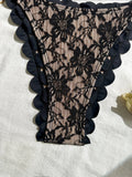 Sexy Black Lace Micro Bikini 2026 Women Metal Ornament Ruffles Push Up Bra Thong Swimwear Summer Bathing Suit Holiday Swimsuit