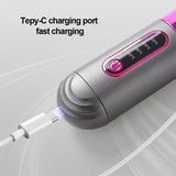For Travel Beauty Hair Tool Wireless Mini Hair Styler Portable Rechargeable Curling & Straightening Comb Temperature Adjustable
