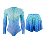 2 Piece Sets High Waist Sexy Swimsuit Women 2025 Summer Bathing Suit Bikini Set Long Sleeve Swimwear Beach Wear Swimming Suit
