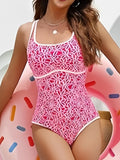 2026 Vintage Swimsuit One Piece Printed Swimwear Women Floral Bathers Bathing Swimming Swim Suit Female Beachwear XL