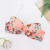 Toucheart Women's Traceless Bra Set Steel Rings Breathable Underwear with Gathered Design To Prevent Exposure Comfortable Fit