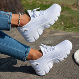 Orange Breathable Knitted Sneakers Women Comfort Slip On Mesh Sport Shoes Woman Plus Size 43 Thick Bottom Vulcanized Shoes Mujer