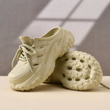 2026 New Leisure Platform Clogs For Women Men Summer Street House Shoes Soft EVA Lace-up Style Slippers Couples Beach Sandals