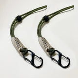 Paracord Keychain Woven Outdoor Wrist Lanyard Key Rope