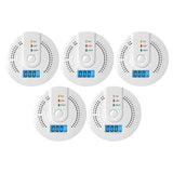 Digital Warning Alarm Sensor Sound Warning Battery Powered Portable CO Detector with LED Indicator CO Sensor for Home Warehouse
