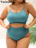 0XL - 4XL 7 Colors Bikini Plus Size Large Size Swimwear Women Swimsuit Female Two-Pieces Bikini Set Bather Bathing Suit V3774B