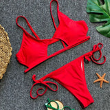 Hollow Out Mini Micro Thong Bikini Women Swimwear Female Swimsuit Two-pieces Bikini Set Brazilian Bather Bathing Suit Swim Lady