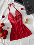 Lace Underwear Women Elegant Short Sleepwear Dress Design Loungewear Bodysuit Teddy Babydoll