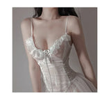 Sexy Lingerie Black Lace Short Nightdress Women Perspective Underwear Suspender Slim Dress Lolita Exotic Costume For Sex Suit