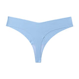 Seamless Thong Women Panties Sexy G String Ice Silk Underwear T Back Sports Yoga Girls Briefs Traceless Plus Size S-XL