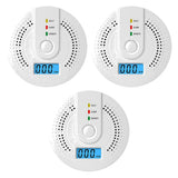 Digital Warning Alarm Sensor Sound Warning Battery Powered Portable CO Detector with LED Indicator CO Sensor for Home Warehouse