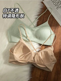 Seamless Liquid Invisible Bra Strapless Adhesive Push Up Backless Underwear for Small Bust Gathering Comfort MOYISY Sexy Bra S-L