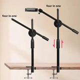 Tabletop Overhead Tripod Stand with Ring Light Mobile Phone Holder And Boom Arm for Nail Art Photography Table Shooting Tripods