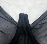 European and American erotic lingerie, sexy and hot see-through push-up slim fit halter neck one-piece