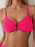 2025 U-wire Bikini Women Sexy Strappy Swimwear Female Solid Swimsuit Bathers Bathing Swimming Swim Suit Beachwear