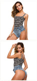 DEKA New Sexy Denim Bikini Set Beach Suit Split Blue Swimsuit Summer Jeans Shorts Female Short Women Two-piece Swimwear