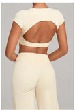 Sexy Hollow Out Backless Sports Shirts Women Shorts Sleeve High-strength Double-layer Stitching Without Chest Sports Tank Tops
