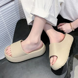 Summer Eva Chunky Platform Slippers Women Comfortable Soft Thick Bottom Sandals Woman 2025 Non Slip Beach Flip Flops Female