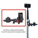 Fine Tuning Bracket Level Adapter 360 Degree Adjustable Support L Shape Pivoting Base with Clip Wall Ceiling Mounted