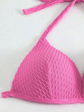 With Skirt Wrinkled Bra Cup Bikini Female Swimsuit Women Swimwear Three-pieces Bikini Set Push Up Bathing Suit Swim Beachwear