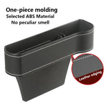 1Pc Leather Car Seat Gap Storage Box Phone Keys Organizer Auto Seat Crevice Storage Filler Munti-functional Auto Organizer